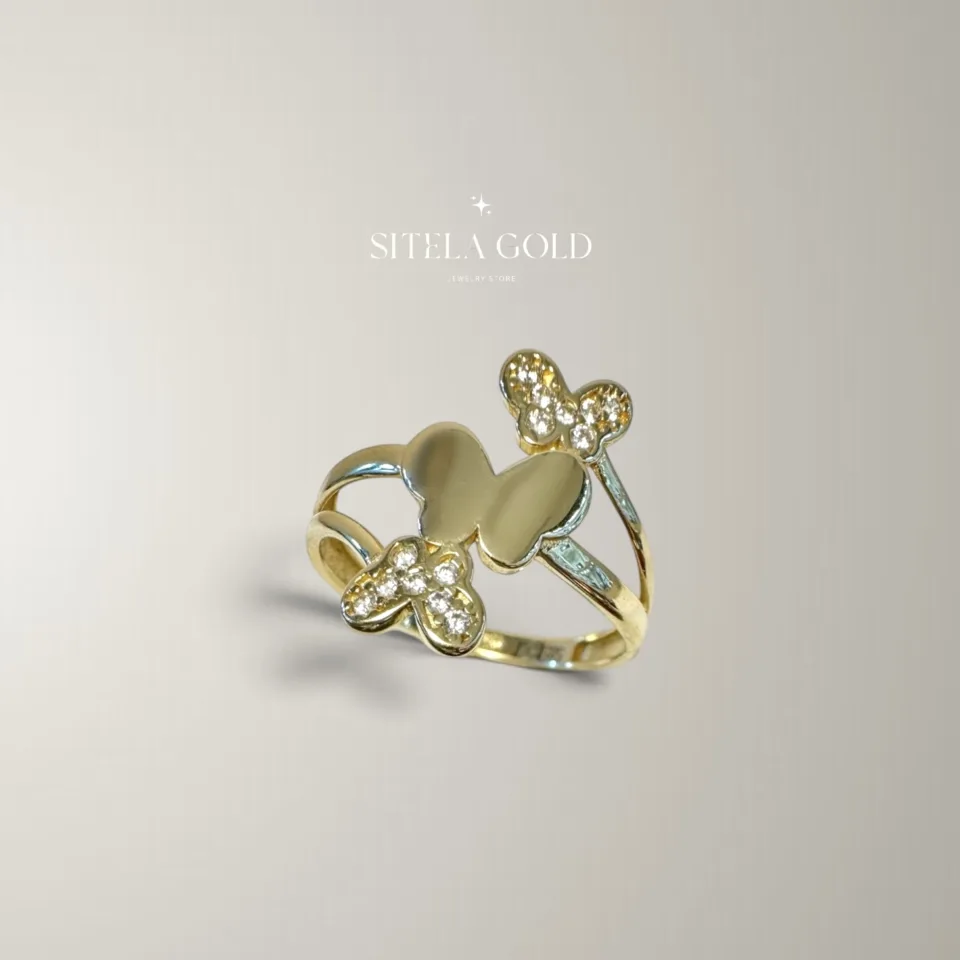 ЗЛАТЕН ПРЪСТЕН С КАМЪНИ RS 44